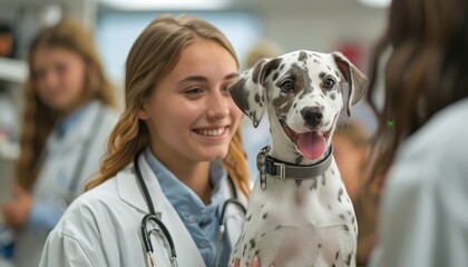 Laboratorio para exames de cachorro